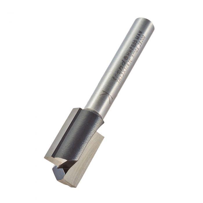 Trend TR13X1/4TC Trade Two Flute Straight Cutter Router Bit; 1/4