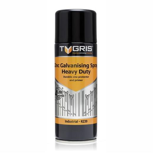 Tygris R239 Heavy Duty Galvanising Spray; 400 ml