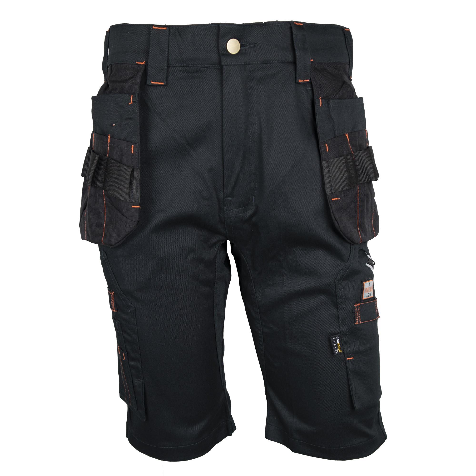 Unbreakable U236 Reflex Pro Holster Pocket Shorts; 36" Waist; Black (BK)