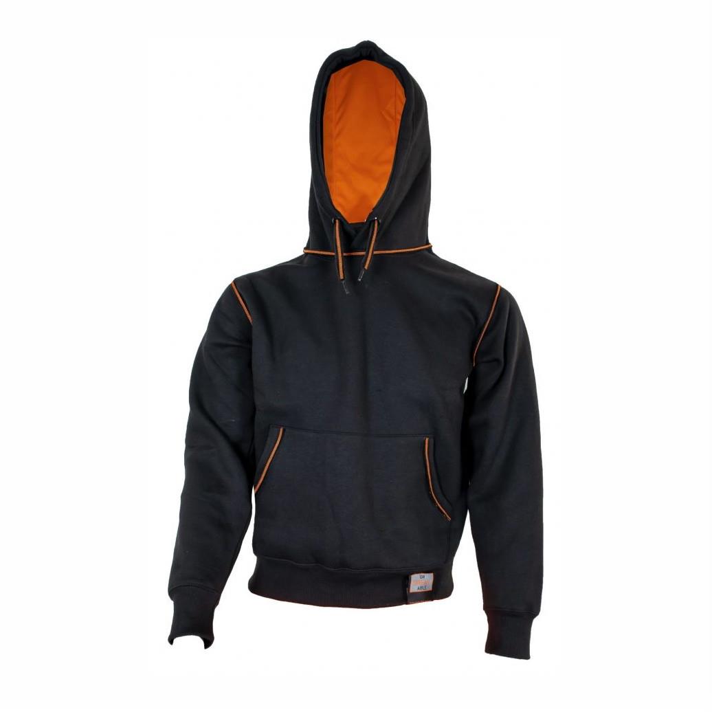 Unbreakable U404 Grantham Hoodie; Polyester/Cotton (35%/65%); Black (BK); Medium (M)