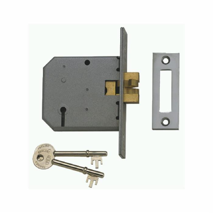 Union 2477 Sliding Door Lock; 3 Lever; 75mm (3