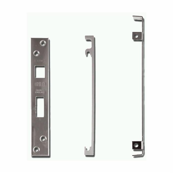 Union 2964 Sashlock Rebate Set; Reversible ; 13mm (1/2"); For Sashlocks (2234) (2234E); Satin Chrome Plated (SCP)