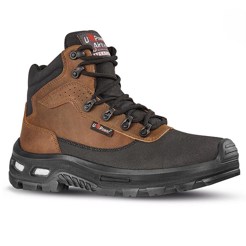 U-Power Red Lion Floyd Safety Boot; EN ISO 20345:2011; S3 AN SRC CI ESD; Brown (BN); Size 9 (43)