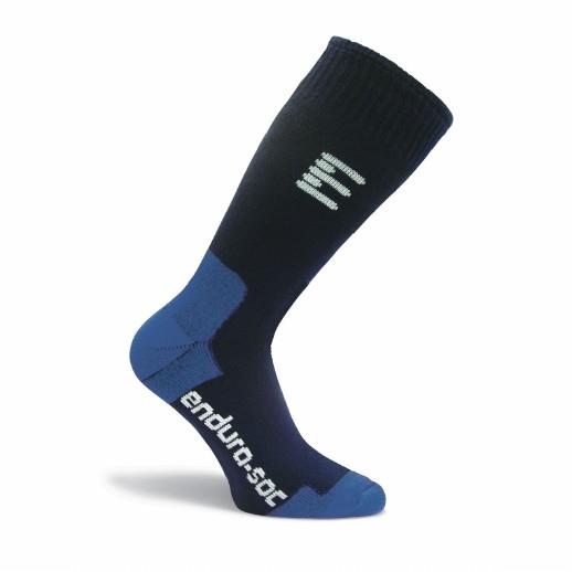 V12 ESOK6 Endura-Soc Cotton Socks; Calf Length; Navy (NY); Medium (M)
