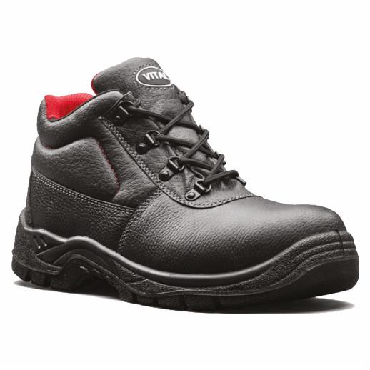 V12 VT471 Elk II Black Grained 4 D-ring Boot; Black (BK); Size 9 (43)