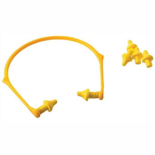 Vitrex 333120 Earplugs With Foldable Headband; Complete With 2 Pairs Of Replacement Caps