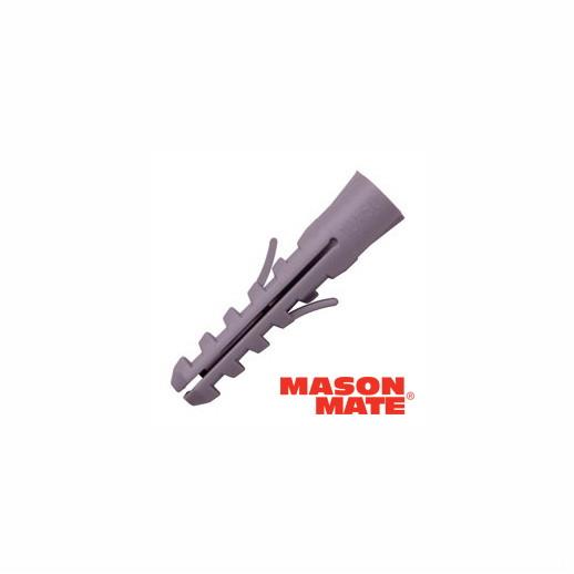 MasonMate Rimless Nylon Wall Plug; 5.0 x 25mm; 5.0 mm Diameter Hole; 2.5 - 3.5 mm; Screw Gauge 4 - 6; Type E
