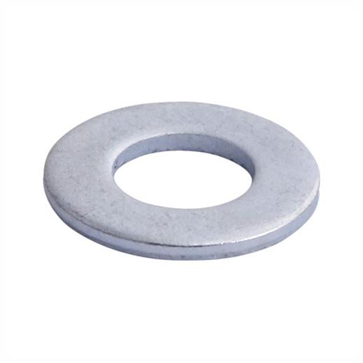 Steel Washer Form A; Zinc Plated (ZP); M5 (5mm); 10mm Diameter; 1.0mm Thick; BS4320