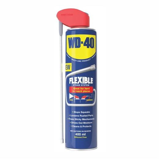 WD-40 Water Dispersal Spray; Dual Action Flexible Straw; 400ml