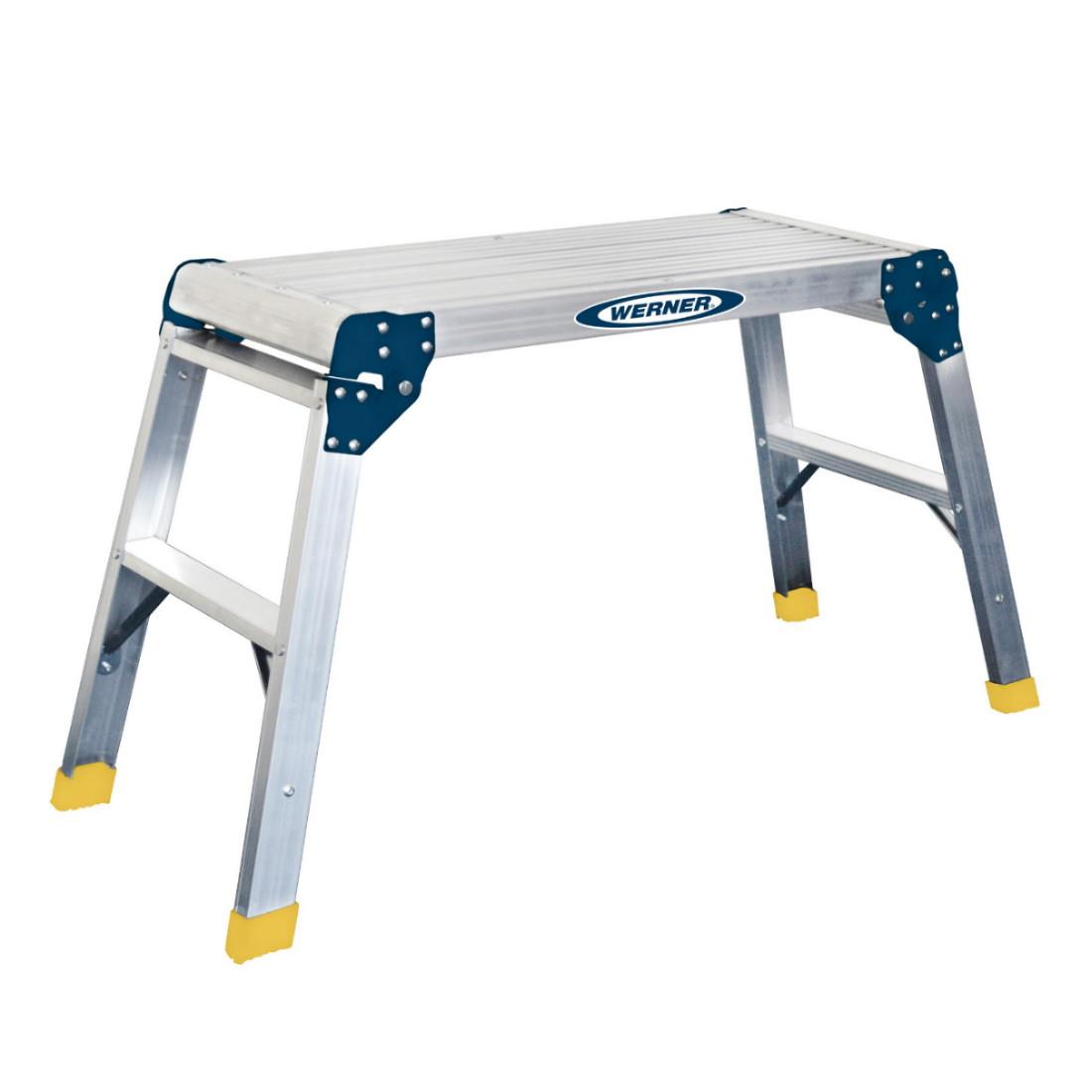 Werner 31089818 Odd Job Foldaway Workstand; Aluminium Hop Up; 300mm x 600mm Platform; 500mm High; Maximum Load 150Kg