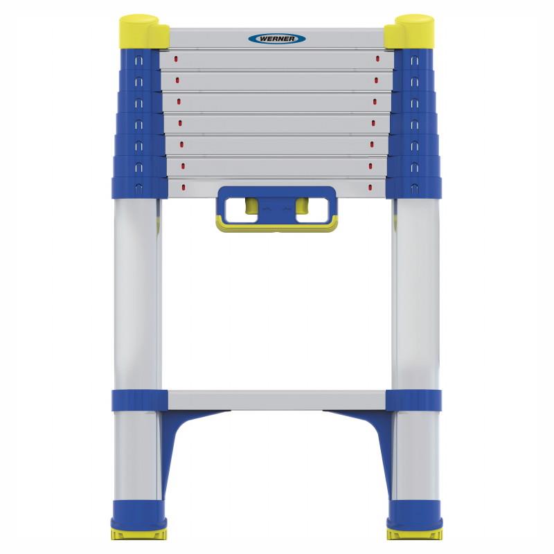 Werner 85026 Telescopic Soft Close Extension Ladder; EN131-6; 9 Rung; Aluminium; 2.6 Metre (8' 6