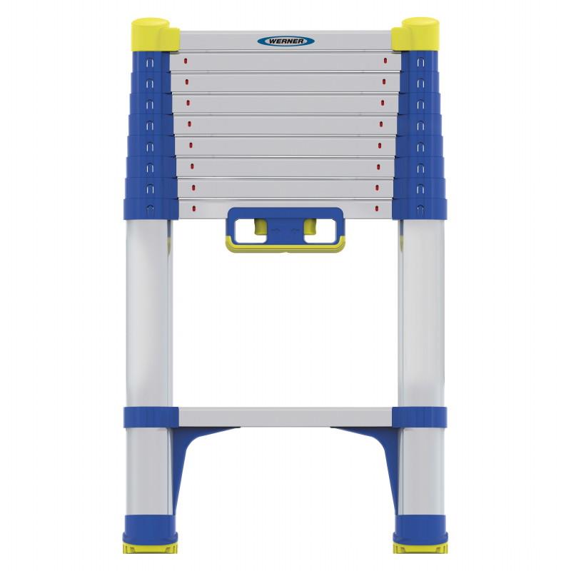 Werner 85029 Telescopic Soft Close Extension Ladder; EN131-6; 10 Rung; Aluminium; 2.9 Metre (9' 6