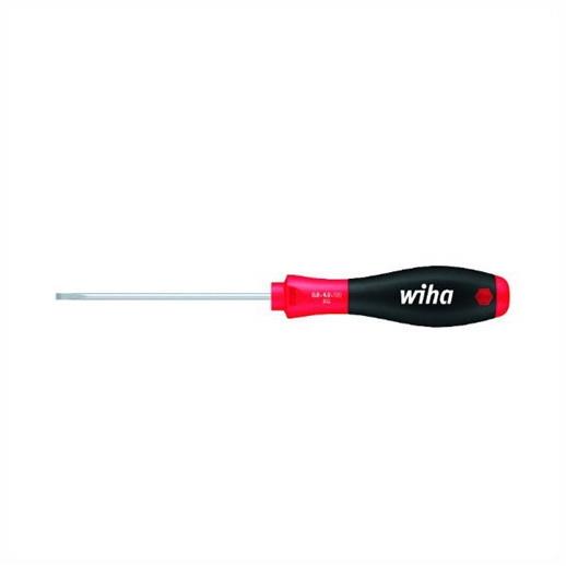Wiha 00702 302SF SoftFinish Slotted Cabinet Screwdriver; Round Blade; 5.5 x 300mm