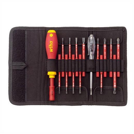 Wiha 36068 Slim Vario VDE Screwdriver Starter Set; 16 Piece