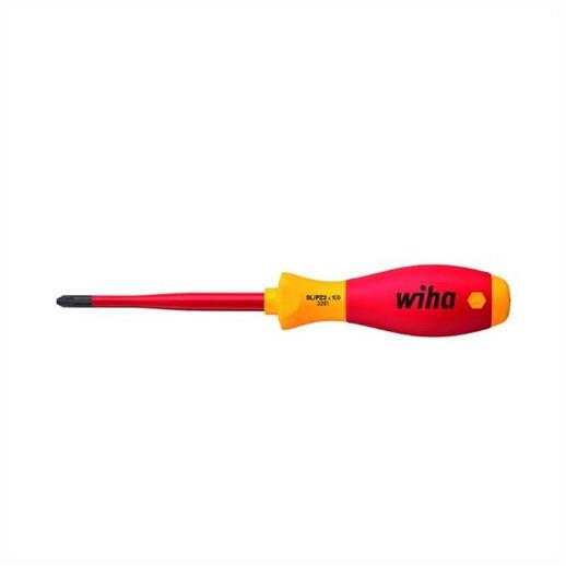 WIHA 36330 VDE Slim Fix Pozidriv Screwdriver, 3271 Series, SL/PZ2 x 100mm