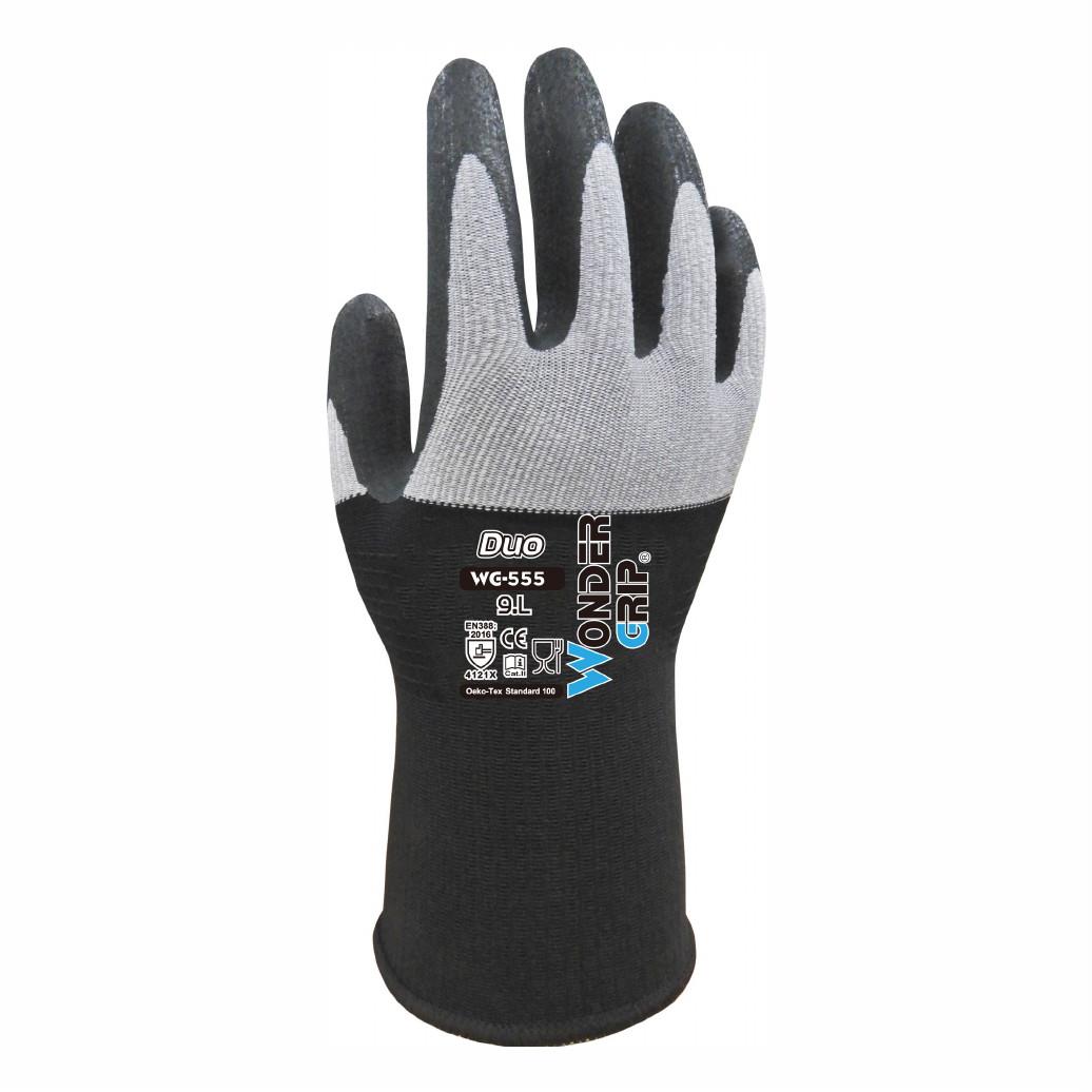 Wonder Grip 555 Duo Gloves; Large (L)(9)