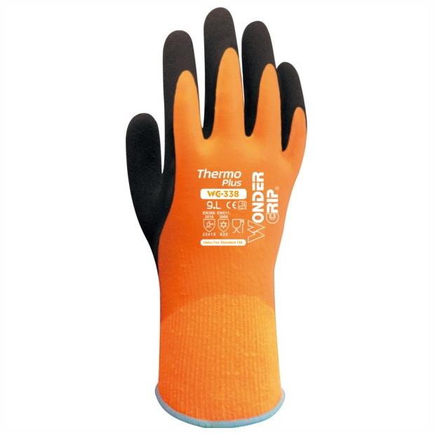 Wonder Grip 338 Thermo Plus Gloves; Orange (OR); Large (L)(9)