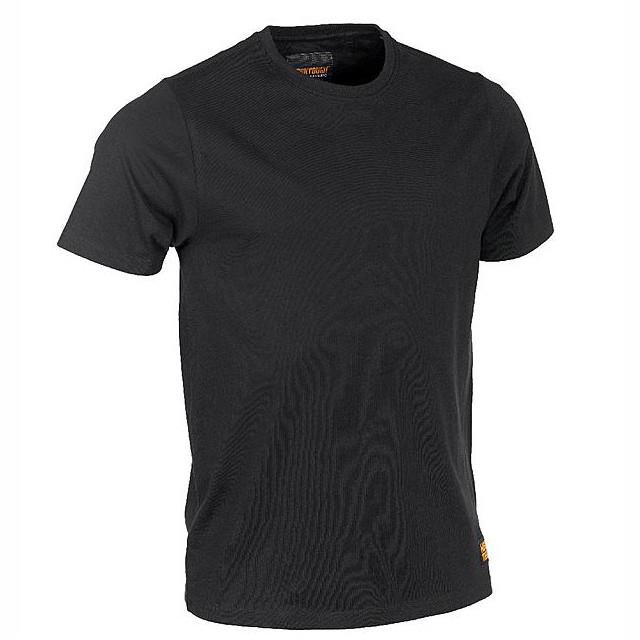 Worktough WT14734 T-Shirt; Plain Black (BK); Medium (M)