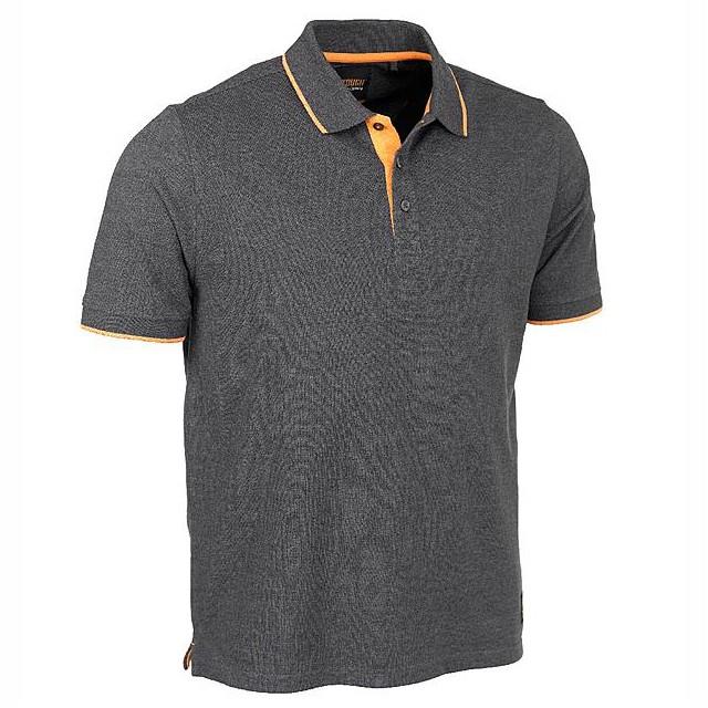 Worktough WT14735 Pique Polo Shirt; Dark Grey Marl (DGR); Medium (M)