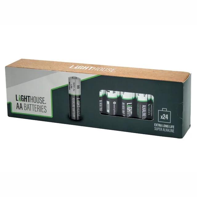 Lighthouse XMS25LHBATAA AA Batteries; Bulk Pack (24)