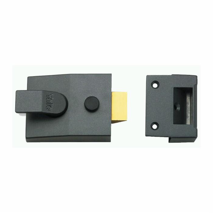 Yale 88 Cylinder Rim Nightlatch Case Only; Standard Stile, 60mm Backset; Dark Metalic Grey (DMG) Case