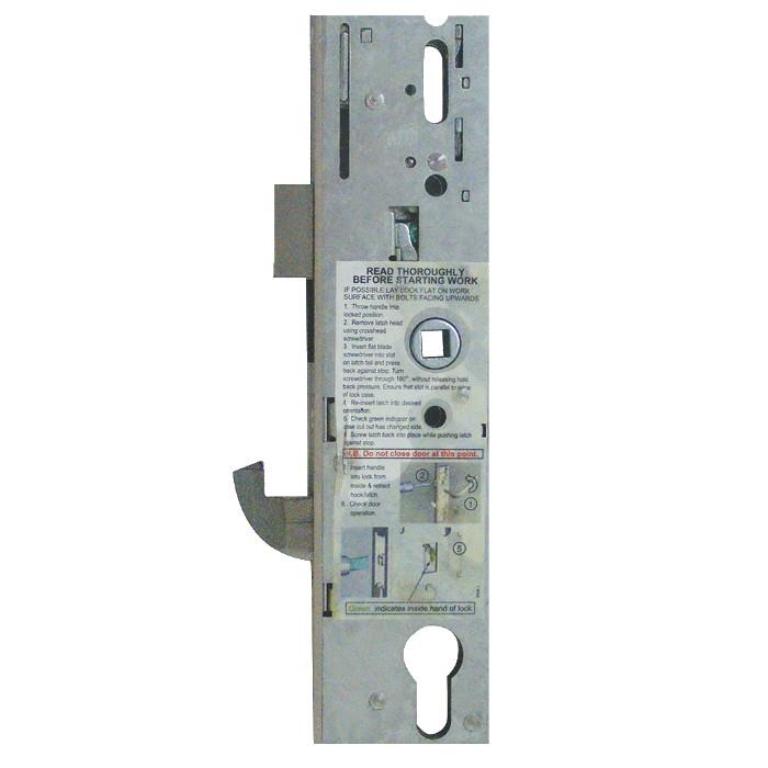 Yale YS170 Multipoint Lock Gearbox; Lever Operated Latch & Hookbolt; Split Spindle; 92mm Centres; 35mm Backset