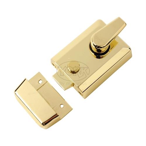 York NL3060-PB Standard Stile Deadlocking Night Latch; 60mm Backset; Polished Brass (PB)