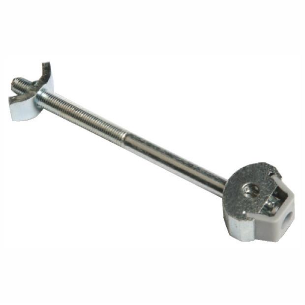 Zipbolt Mini Worktop Connector Bolts; 25mm Diameter Hole @ 100mm Centres; Minimum Panel Thickness 16mm; 4mm Hex Drive