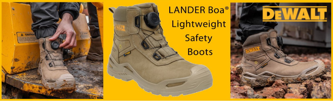 DeWalt LANDER Boa® Lightweight Safety Boots From kawstore in Spalding