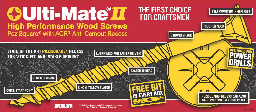 Ulti-Mate Wood Screws