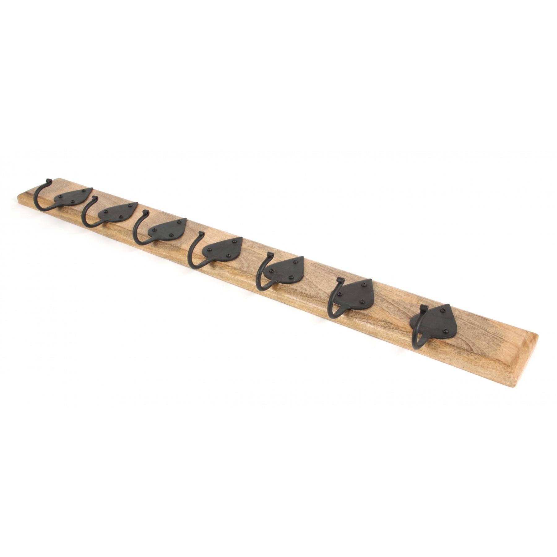 From The Anvil 83746 Cottage Coat Rack; Beeswax & Timber (BW)