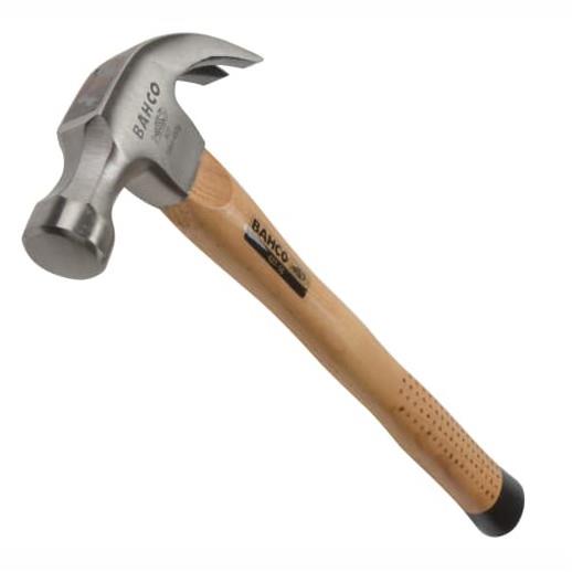 Bahco 427-16 Claw Hammer; Hickory Shaft; 450gm (16oz)