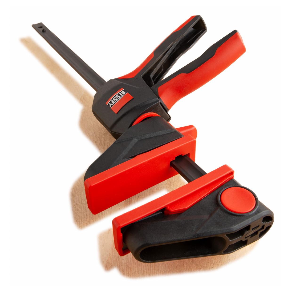 Bessey EZ360-15 One Handed Rotating Handle Clamp; 80mm Throat Depth; 195-315mm Spread Width; 150mm (6