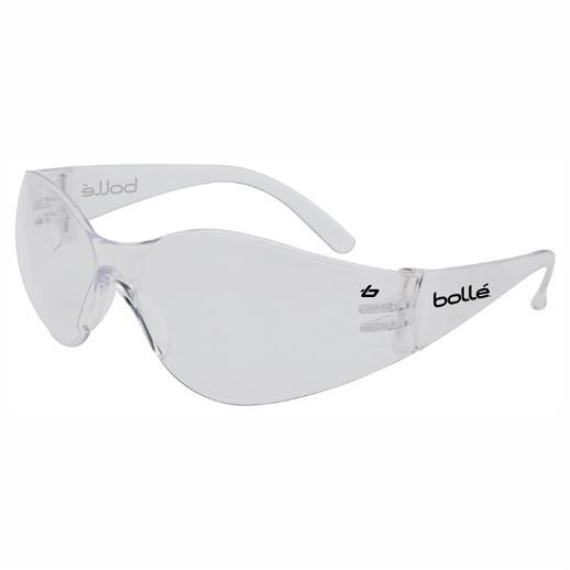 Bolle Bandido Safety Glasses; Clear Lens; Anti-fog and anti-scratch; EN Standards: EN171-UV 3-1.2/EN1661FT