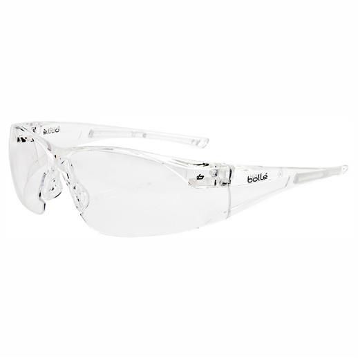 Bolle Rush Safety Glasses; Clear Lens; EN Standards: EN1661F/EN170-UV 2C-1.2