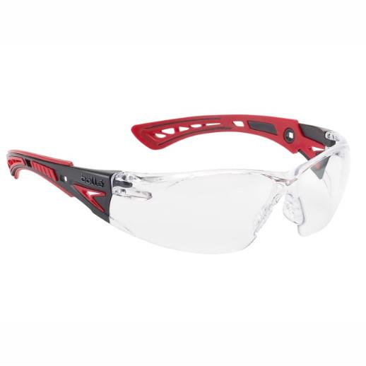 Bolle Rush+ Platinum Safety Glasses; Clear Lens; EN Standards: EN166/170/172 1FT KN