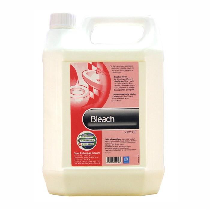 Super 4.5% Thin Bleach; 5 Litre; Clear (CL)