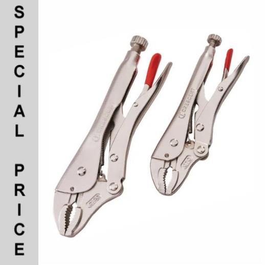 Crescent 2 Piece Curved Jaw Locking Plier Set; With Wire Cutter; 200mm (8