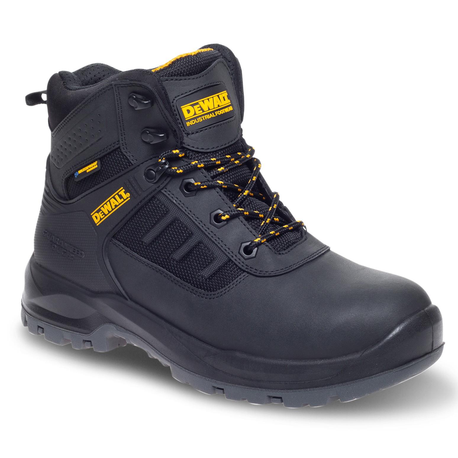 DeWalt Douglas Waterproof Safety Boots; S3; WR; HRO AND SRC Rated; Black (BK); Size 9 (43)