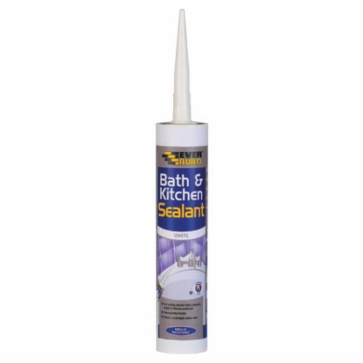 Everbuild Bath & Kitchen Sealant; White (WH); C3