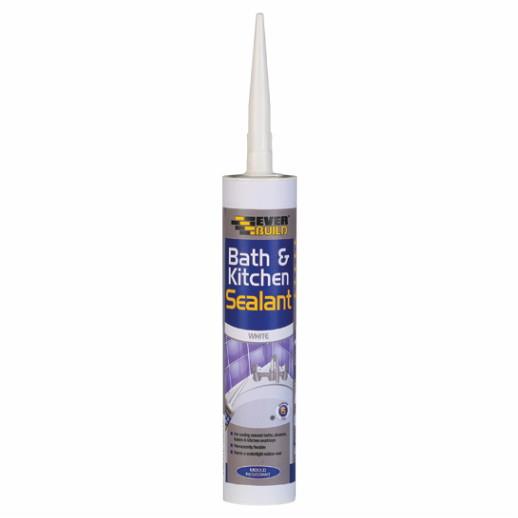 Everbuild Bath & Kitchen Sealant; White (WH); C3