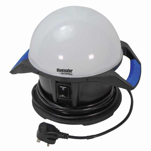 Faithfull FPPSLTL50 360° Illuminator LED Task Light; Power Take-Off Socket; 50 Watt (4000 Lumen); 240 Volt