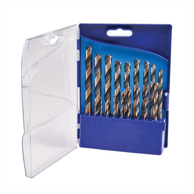 Faithfull FAIM19PSET2 HSS Drill Bit Set; 19 Piece; 1.0 - 10.0mm