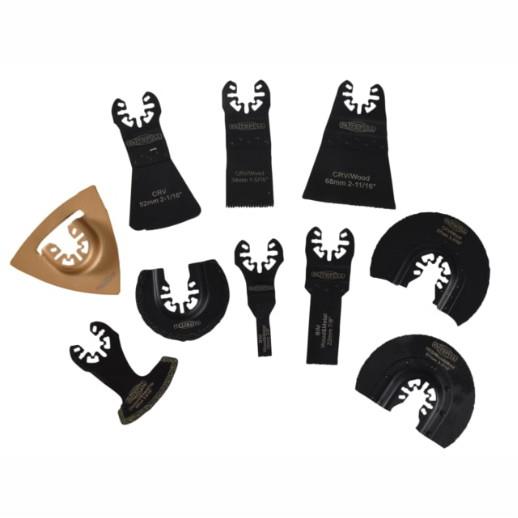 Faithfull FAIMFKIT10 Multi-Tool Mixed Blade Set; 10 Piece