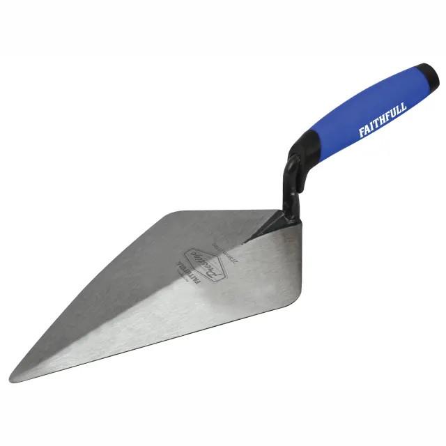 Faithfull FAIPTFBT11L Prestige Brick Trowel; London Pattern; Soft Grip Handle; 275mm (11")