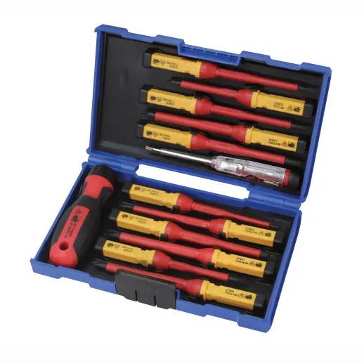 Faithfull SDVDES13I Interchangeable VDE Screwdriver Set; 13 Piece