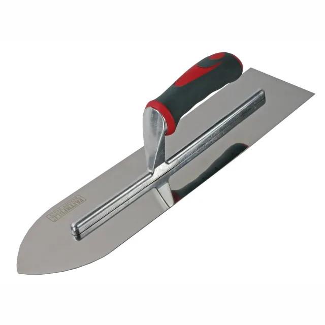 Faithfull SGTFL16SS Flooring Trowel Stainless Steel; With Soft Grip Handle; 16