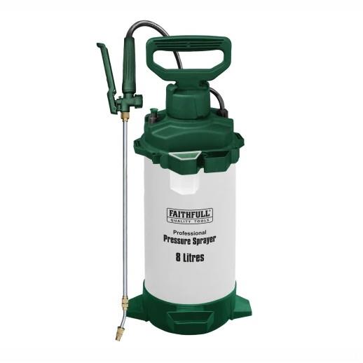 Faithfull SPRAY8HD Professional Pressure Sprayer; VitonĀ® Seals; 8 Litre