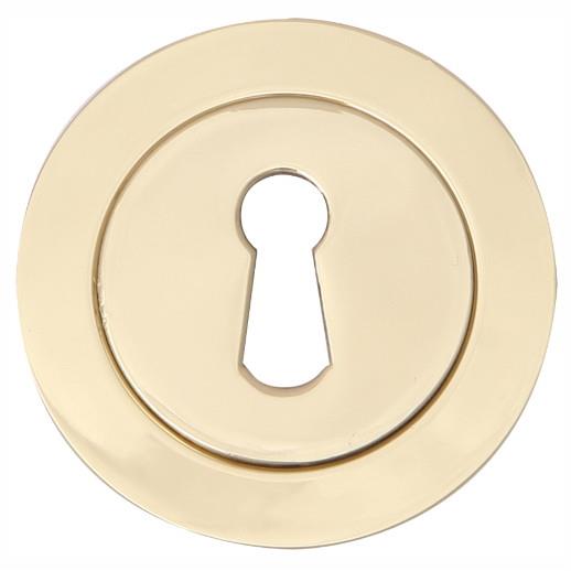 Fortessa FESC-PVD Standard Keyhole Escutcheon; 52 x 10mm; Stainless Brass (PVD)