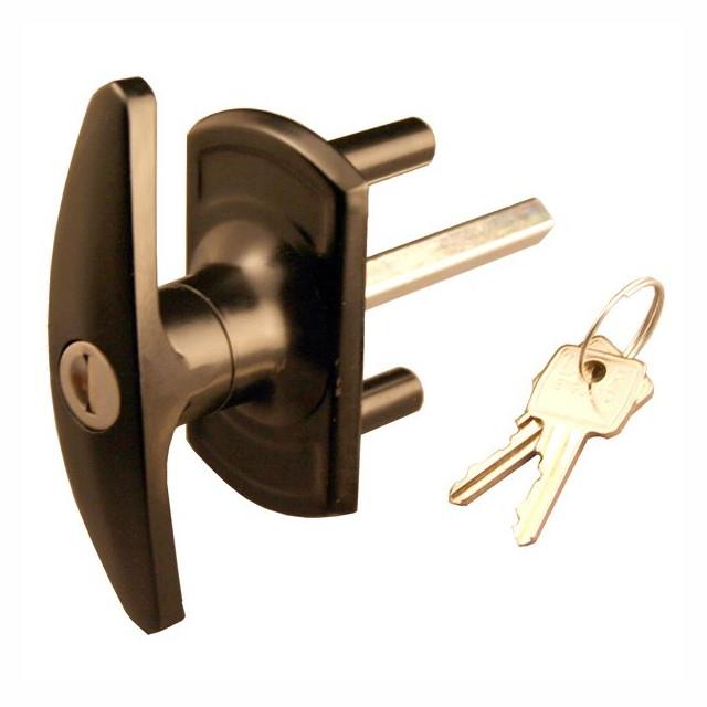 Cardale T Type Handle; 95mm Square Spindle; 17mm Spigots; Black (BK)